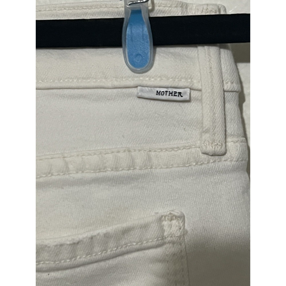MOTHER White Ankle Crop Jeans - Picture 3 of 16